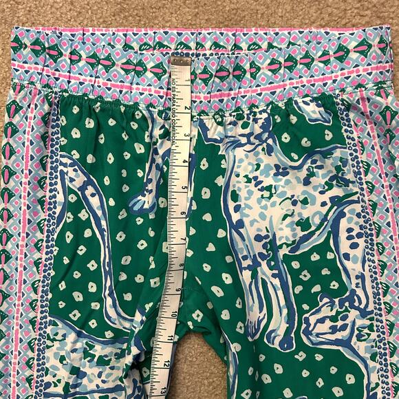 Lilly Pulitzer Coastal Emerald Isle On The Prowl Bal Harbor Palazzo Pants  XS - Picture 7 of 15